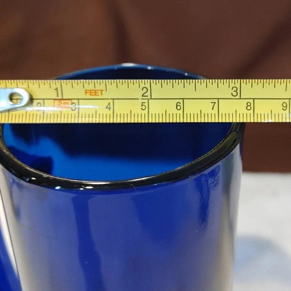 Vintage Cobalt Blue Beer Stein/Mug Glass Paneled - Picture 7 of 7